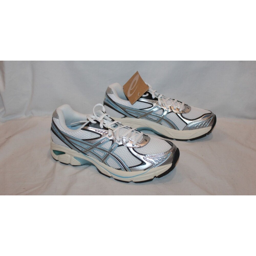 ASICS GT-2160 White Silver Men’s Low Top Lace Up Mesh Sneakers EU 41.5 US 8 - Picture 2 of 7